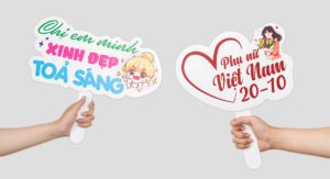 Thiết kế hashtag cầm tay đẹp phụ thuộc vào bố cục, màu sắc, chất liệu và sự sáng tạo.
