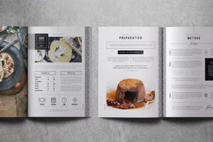 Catalogue ẩm thực – nhà hàng giới thiệu menu món ăn hấp dẫn, giúp khách dễ dàng lựa chọn.