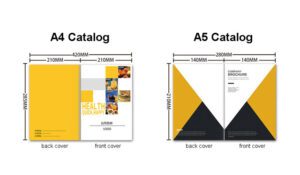 Kích thước catalogue chuẩn đảm bảo tính thẩm mỹ, dễ sử dụng và tối ưu chi phí in ấn.